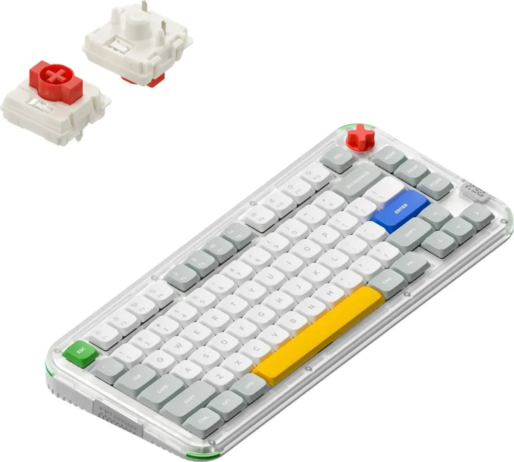 Nuphy Kick75 Clavier mécanique 80 touches 75% sans fil Layout ANSI Slim