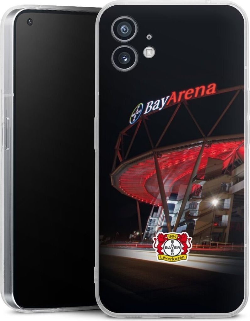 DeinDesign Handyhülle für Nothing Phone 1 Silikon Hülle Case Smartphone Schutzhülle Bayer 04 Leverkusen Offizielles Lizenzprodukt Stadion