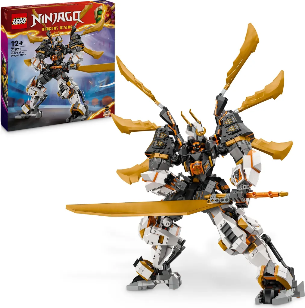 71821 Ninjago Mécanisme du dragon en titane Cole avec ailes mobiles