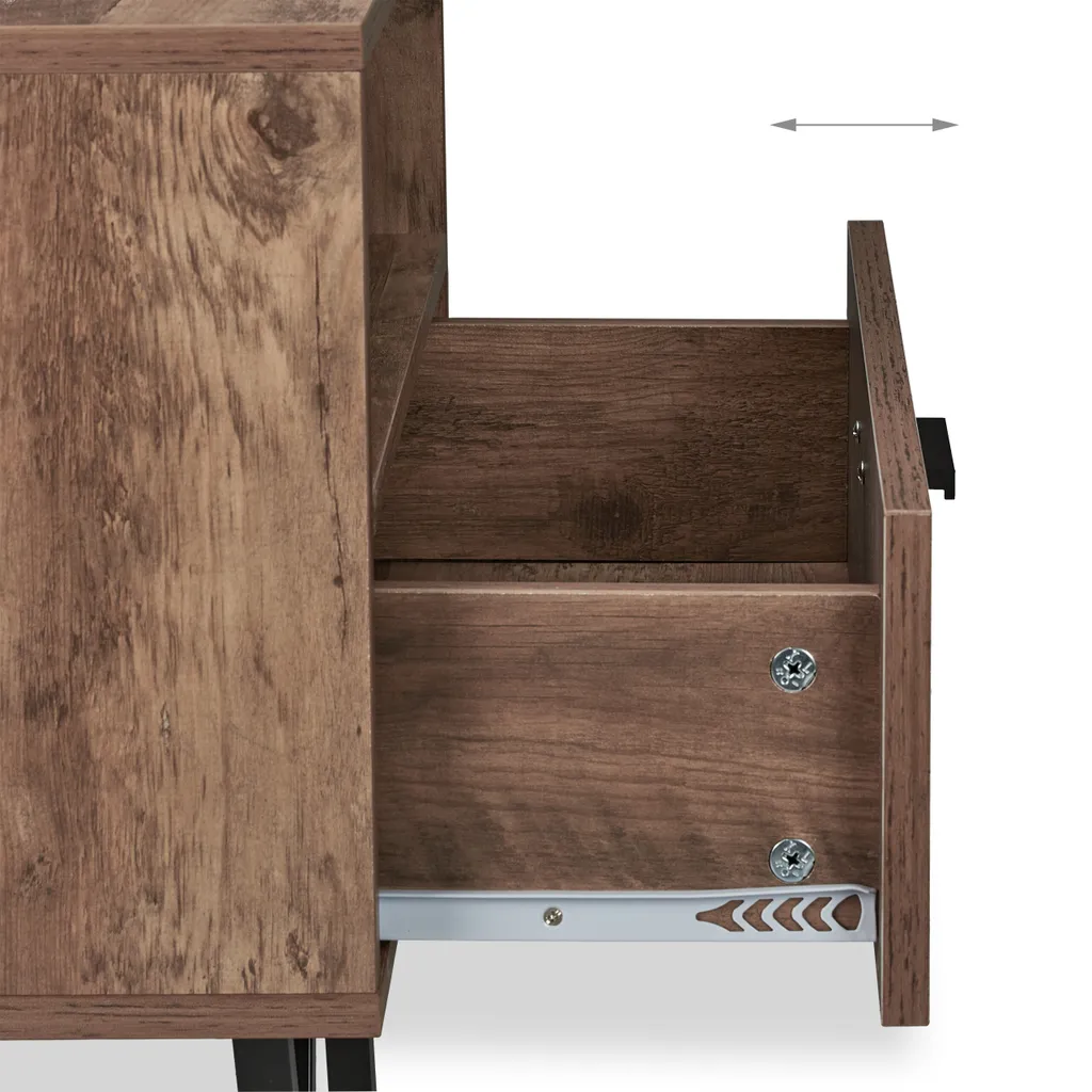 Table de nuit industrielle Relaxdays compacte pour gagner de l'espace