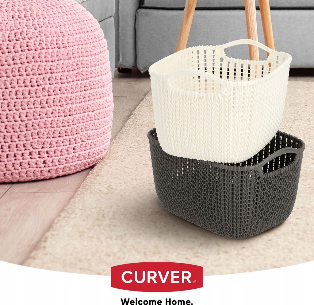 korb KNIT 30x22x17cm 8l "S" PH CREAM Produktbild 