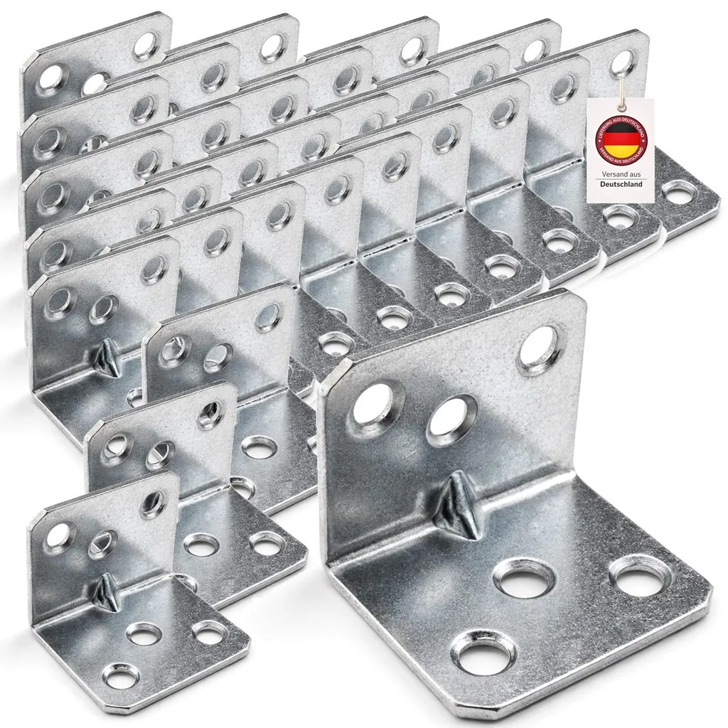 Réparer Meuble qui Bouge avec 30 Équerres d'Angle HOOZ en Métal 3cm