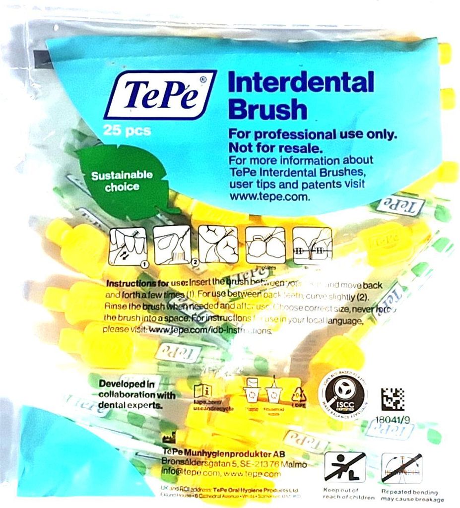 TePe Original Interdentalbürsten 0,7 mm 25 Stück gelb Produktbild 