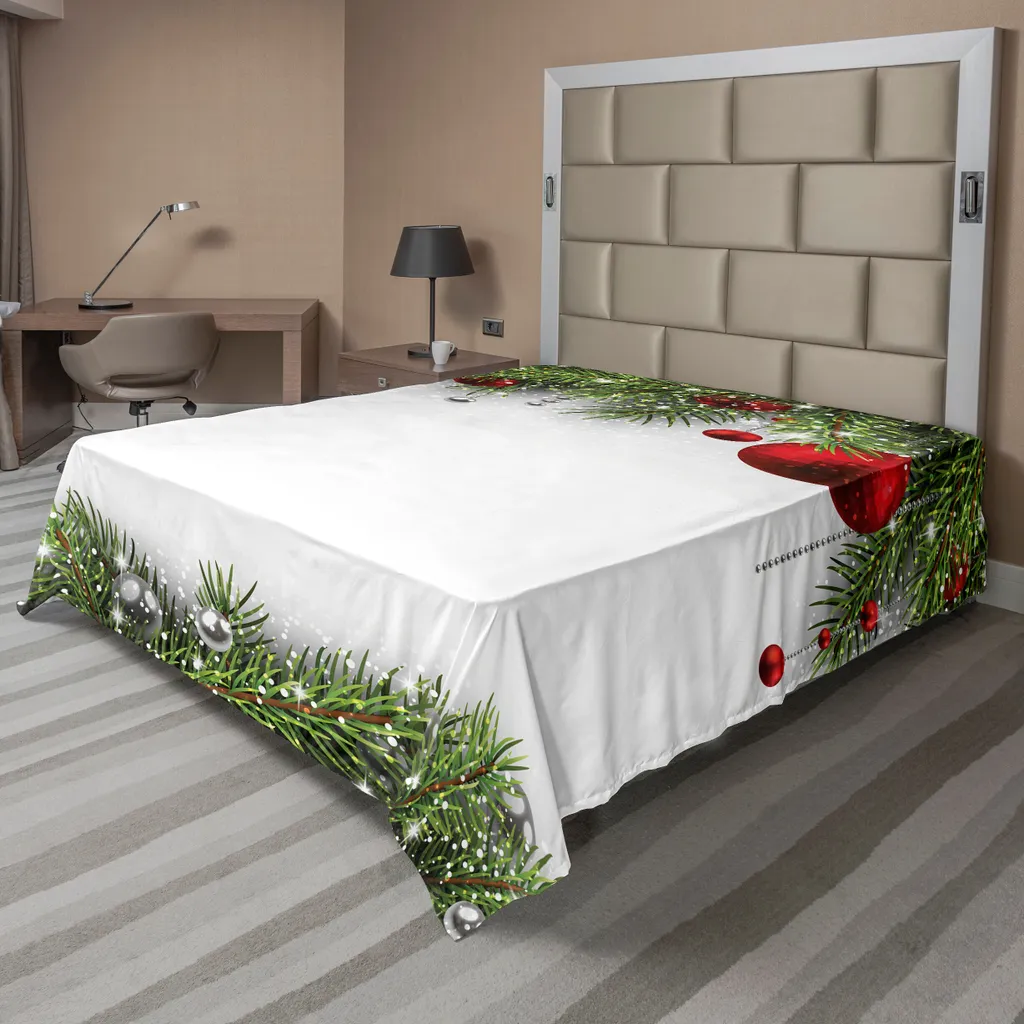 Drap plat Noël doux 244x205 cm : fini les draps rêches et ternes