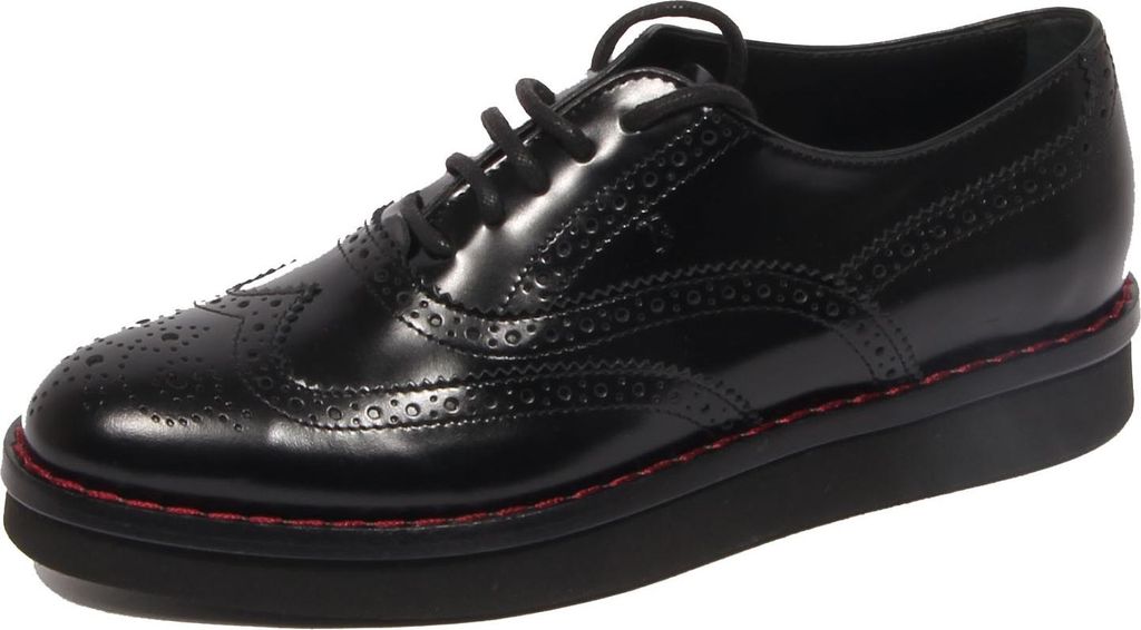 G2006 mocassino donna TOD'S black leather loafer shoe woman