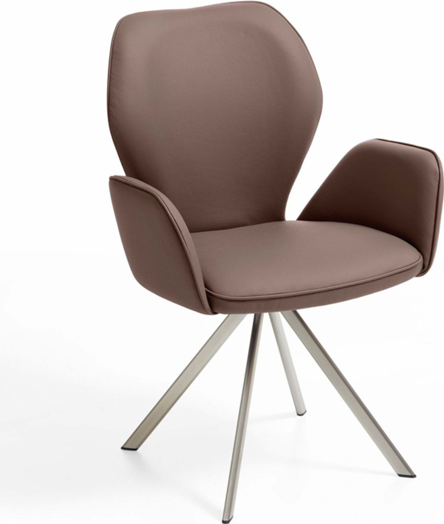 Niehoff Sitzmöbel Colorado Trend-Line Design-Armlehnenstuhl Edelstahl/Polyester Drehbar