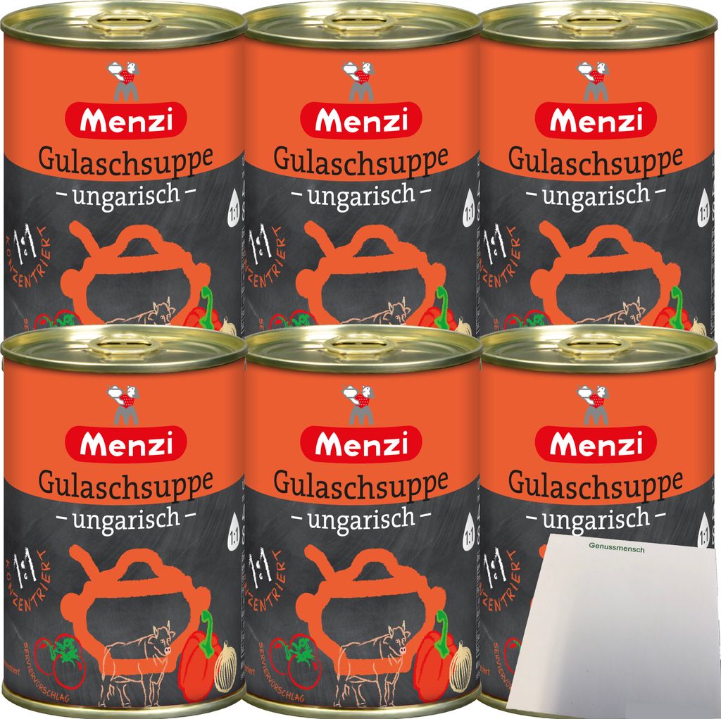 Menzi ungarische Gulaschsuppe Konzentrat 1zu1 6er Pack Produktbild 