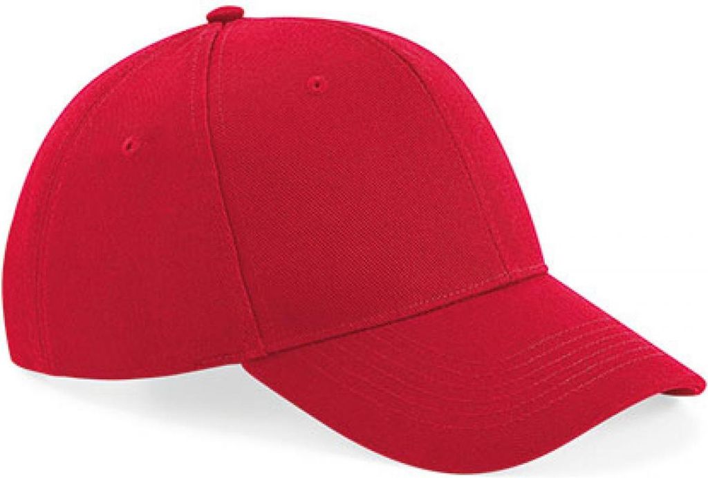 Beechfield B18 | Ultimate 6 Panel Cap, 100 % Baumwoll-Drell - Farbe: Classic Red - Größe: One Size