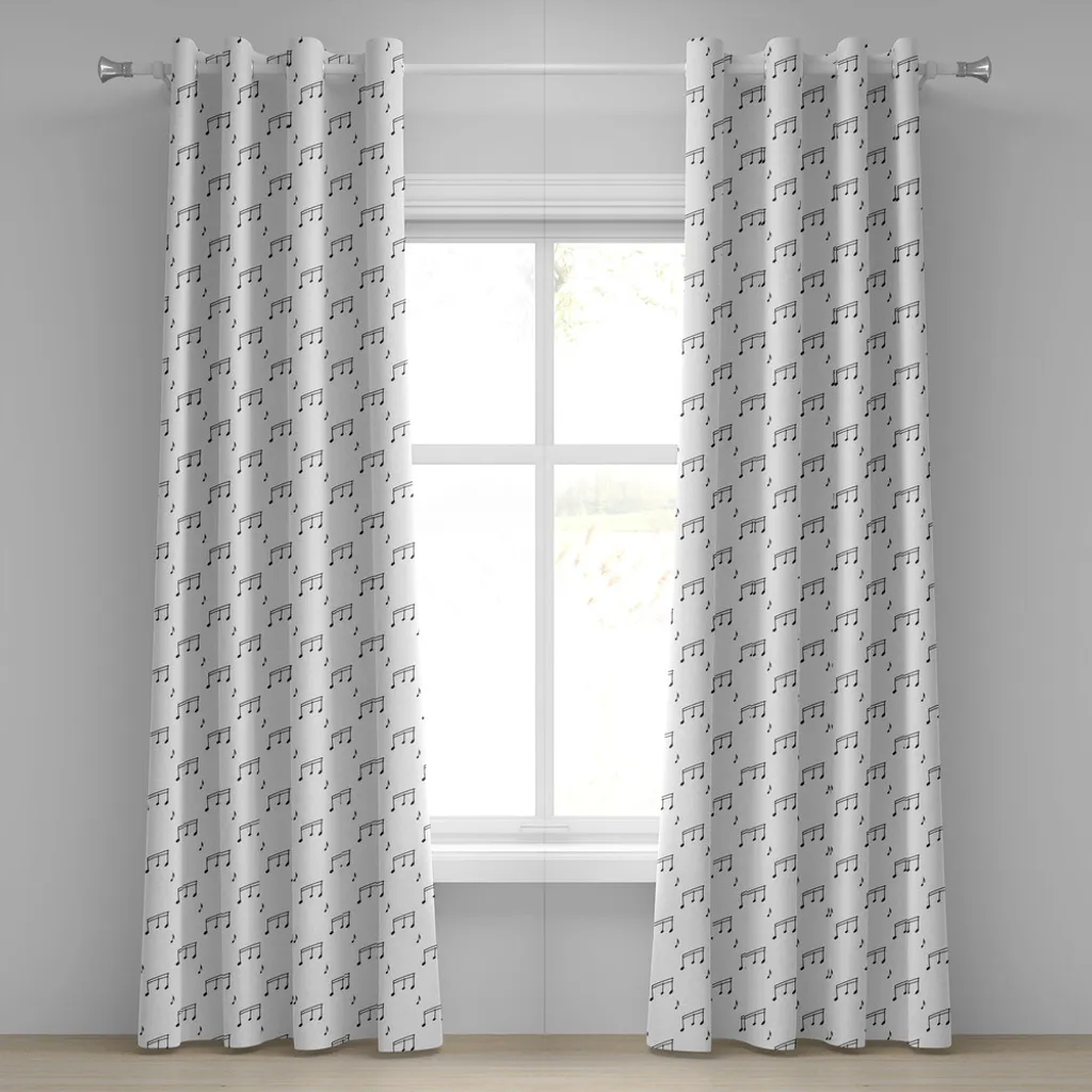 ABAKUHAUS Tenda Note Musicali 280x175cm Grigio Antracite - Design Melodia