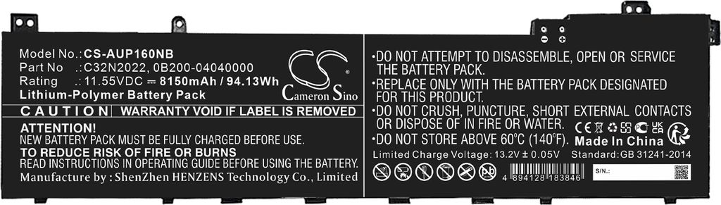 TECHTEK Laptop Akkus Kompatibel mit [Asus] VivoBook Pro 16X M7600, Vivobook Pro 16X M7600QE-L2014R, Vivobook Pro 16X M7600QE-L2014W, VivoBook Pro 16X