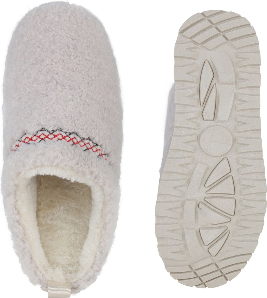 Core Collection Damen Plateau Slipper – Kunstfell Gefüttert, Fleece, Winterstiefel