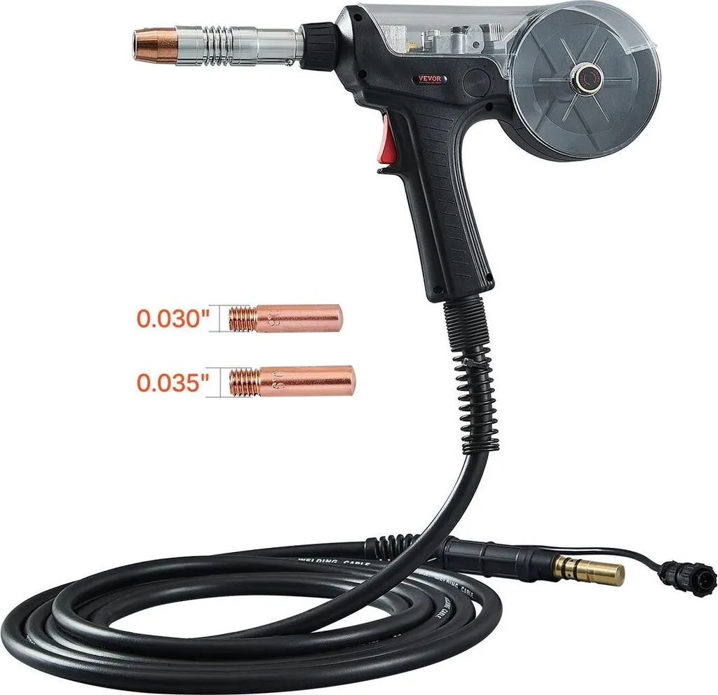 Pistolet de soudage 200A à dévidage direct avec câble renforcé de 6m