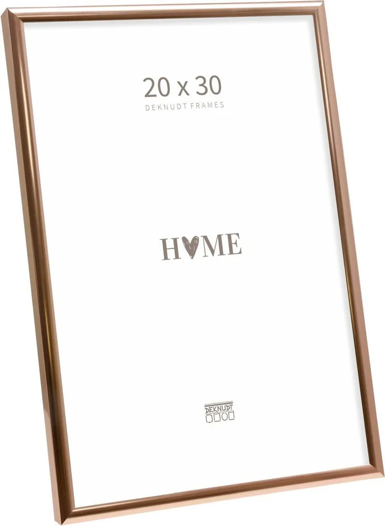 Cornice Foto 20x30 Oro Rosa Deknudt S027 | Stile Minimal Alluminio