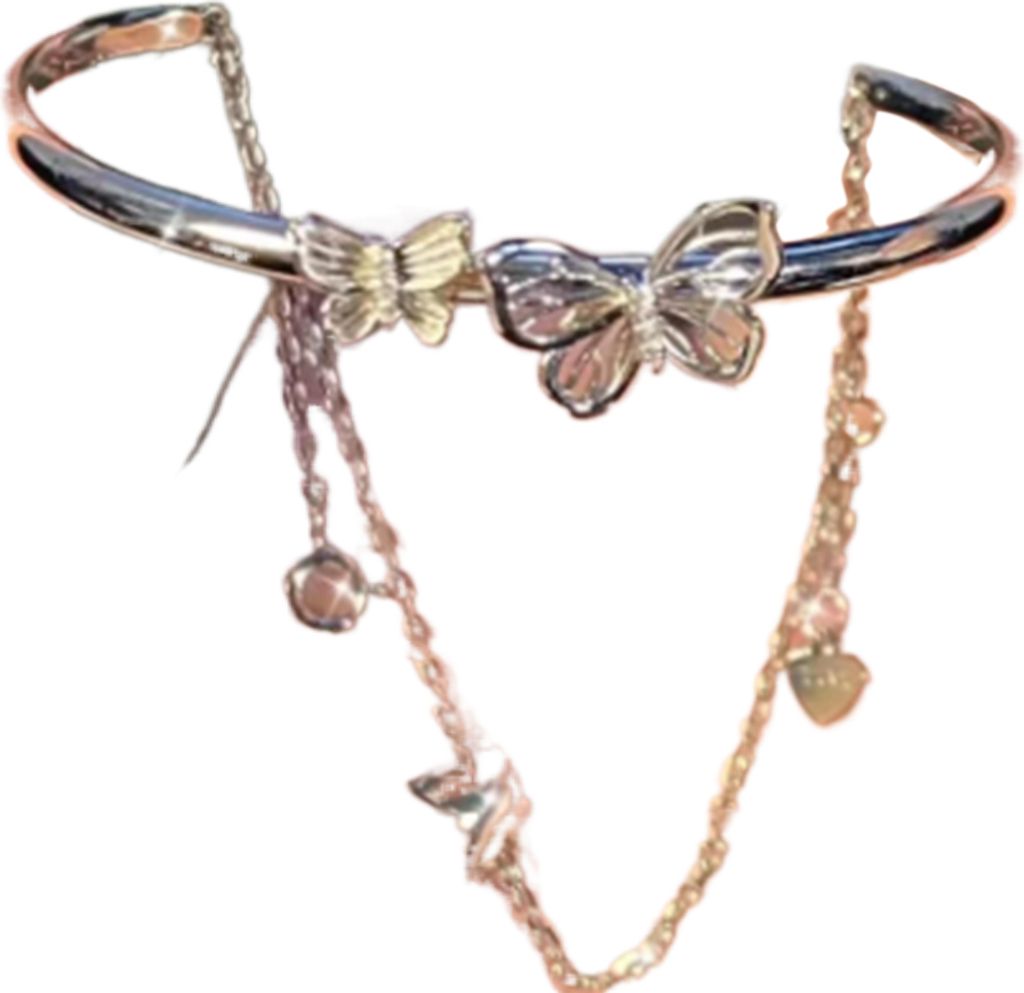 Frauen Armreif Halbkette Spleißen Einstellbar Elegante Fee Silber Farbe Hohl Schmetterlinge Damen Armband Modeschmuck