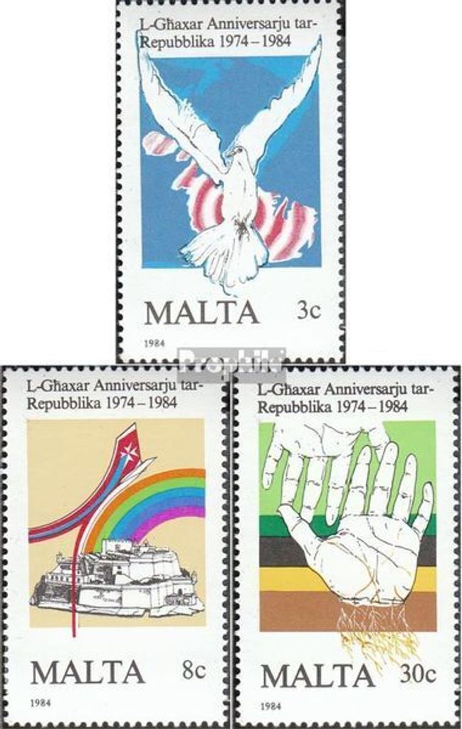Briefmarken Malta 1984 Mi 716-718 (kompl.Ausg.) postfrisch Republik