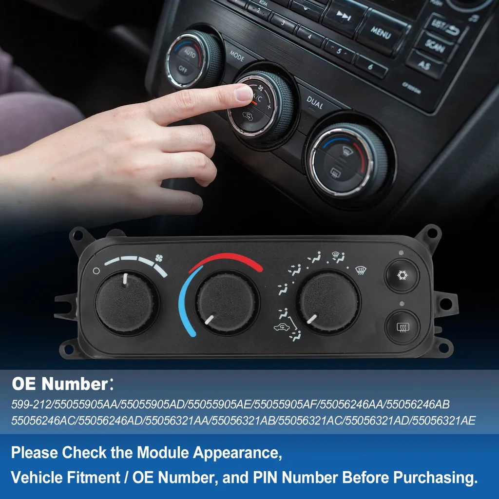 Unité de Commande HVAC 599-212 pour Dodge Ram - Qualité OE Certifiée