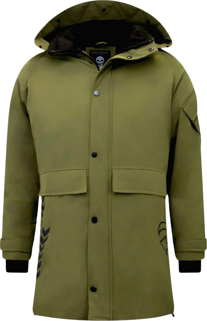 Winterparka Mit Kapuze Grün - S