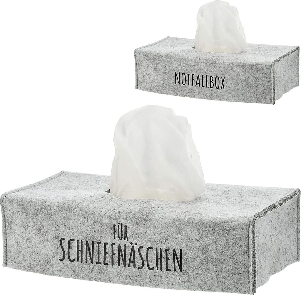 GKA Filz Überzieher hellgrau für Taschentücherbox mit Produktbild 