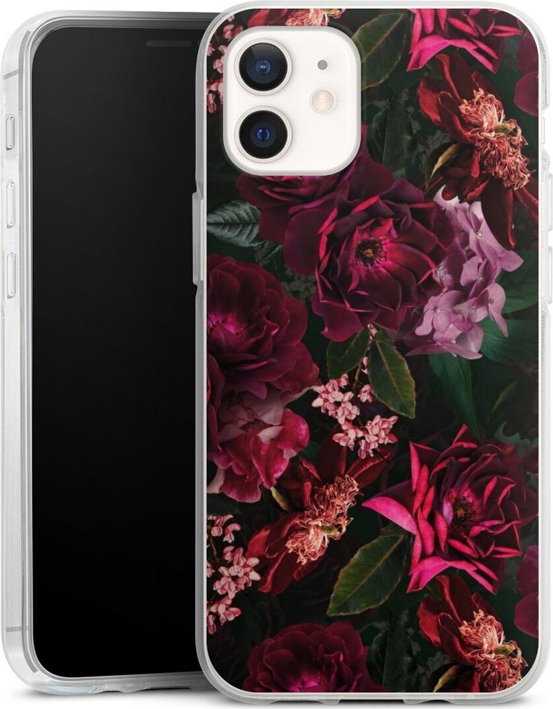 DeinDesign Handyhülle für Apple iPhone 12 Silikon Hülle Case Smartphone Schutzhülle Blumen Blüte Rose