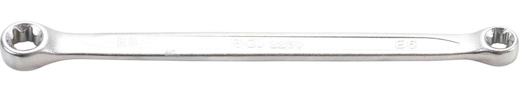 BGS 2260 Doppel-Ringschlüssel für E-Profil-Außenschrauben, lose, E6xE8