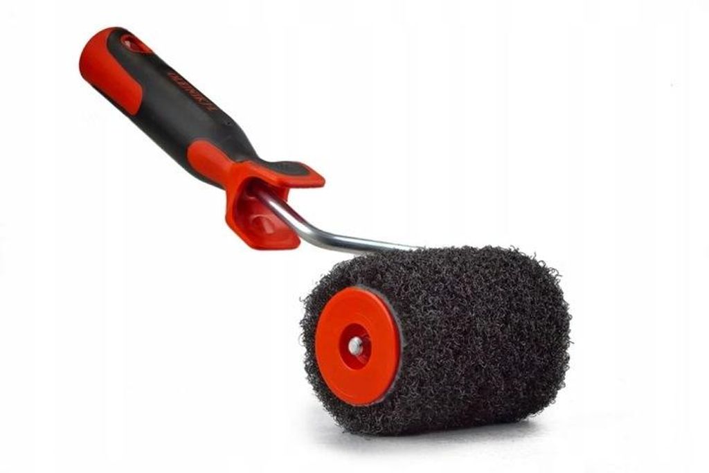 Olejnik Profi Spachtelwalze 10 cm, komplett mit 2K-Griff | Spachtelroller zum Auftragen von Gips & Spachtelmasse