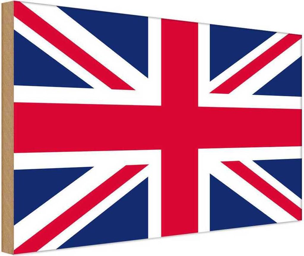 vianmo Holzschild 30x40 cm Union Jack United Kingdom Flagge Fahne Wappen