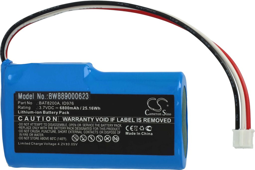 vhbw Akku kompatibel mit Robomow Robozone Switch 2019 Rasenmäher (6800mAh 3,7V Li-Ion)