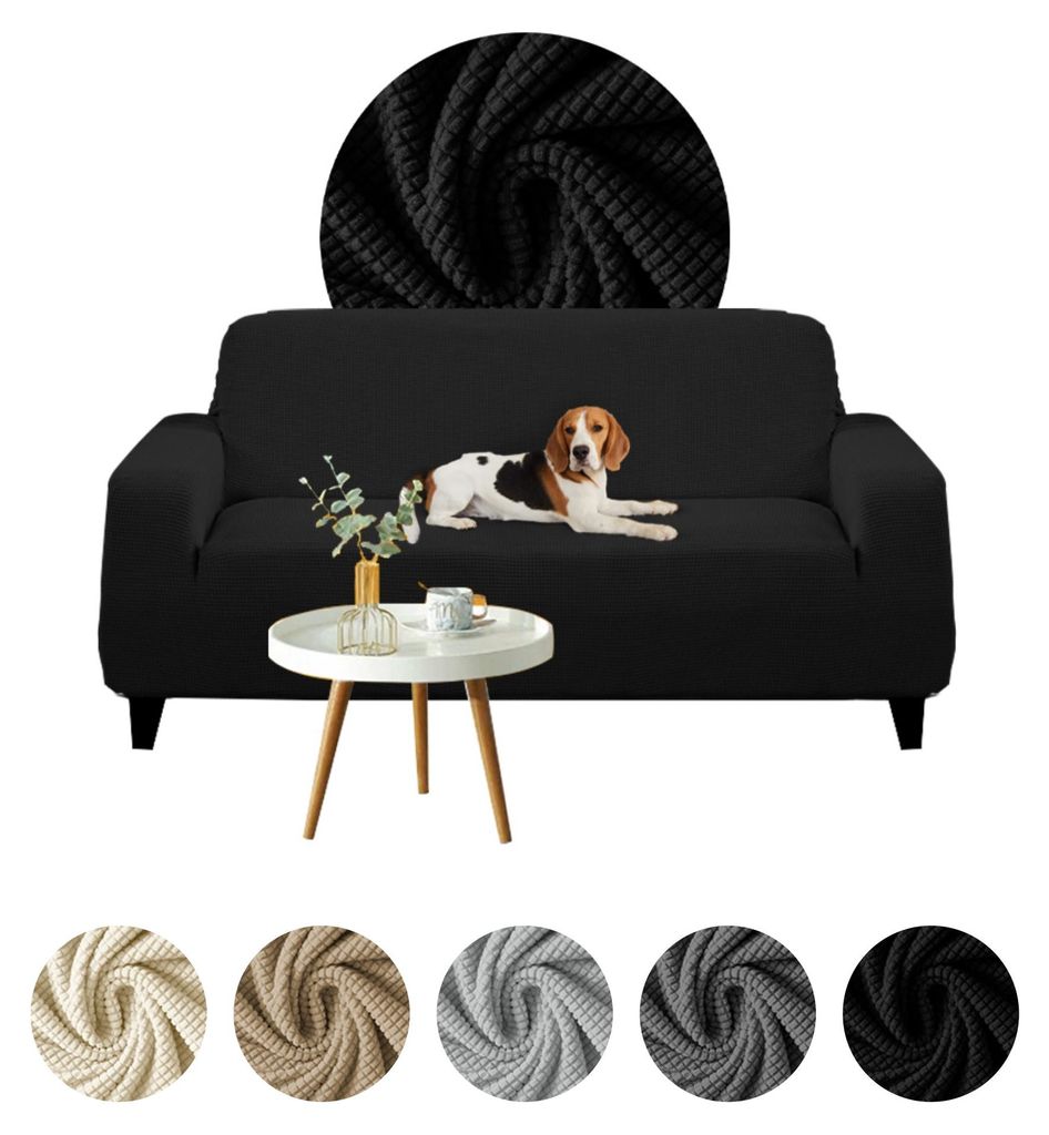 Elastischer Jacquard-Bezug für 3-Sitzer Sofa, Couch oder Produktbild 
