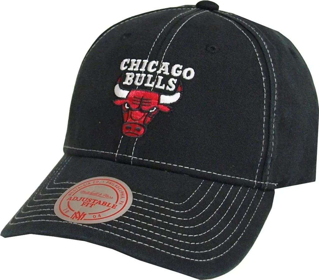 Mitchell & Ness Chicago Bulls INTL244 NBA Cotone a contrasto Visiera curva Snapback Cap Cappello da baseball