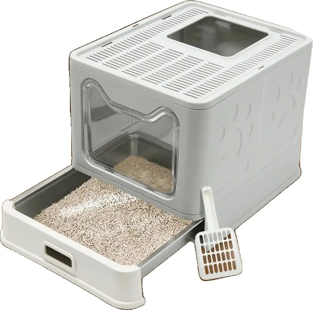 Lettiera Acciaio Inox Gatti | Facile da Pulire, Chiusa e Ultra Resistente