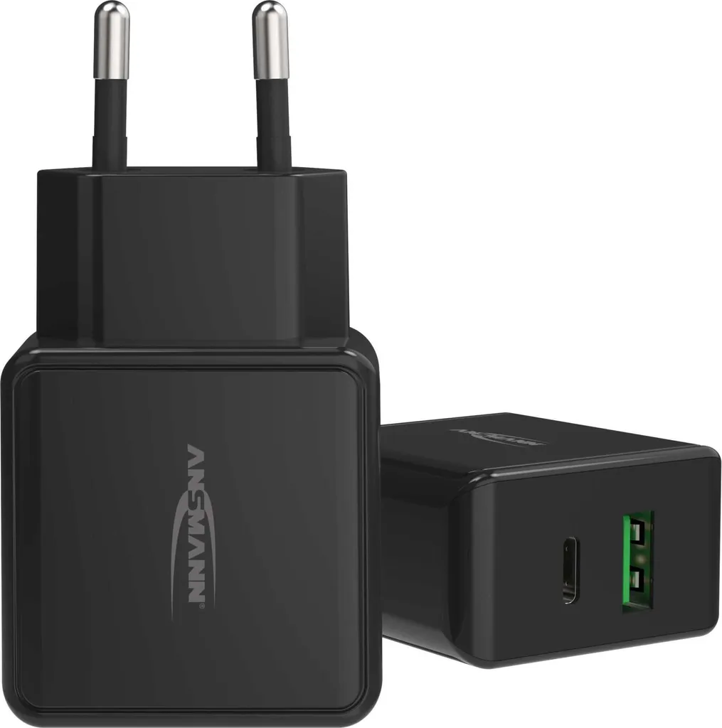Chargeur Mural Rapide USB-C Ansmann HC218PD pour Smartphone et Tablette