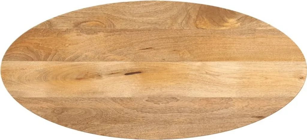 Crea il Tuo Tavolo: Piano Ovale 140x50 Mango Massiccio Stabli Möbel