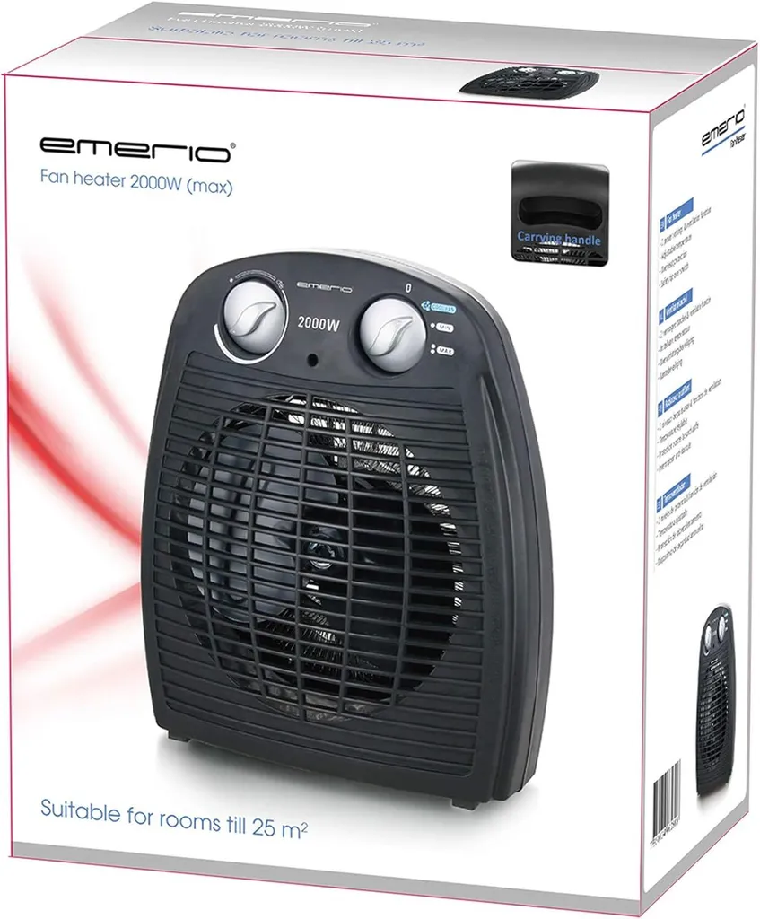 Termoventilatore da Scrivania 2000W - Calore Rapido per Ufficio e Studio - 7