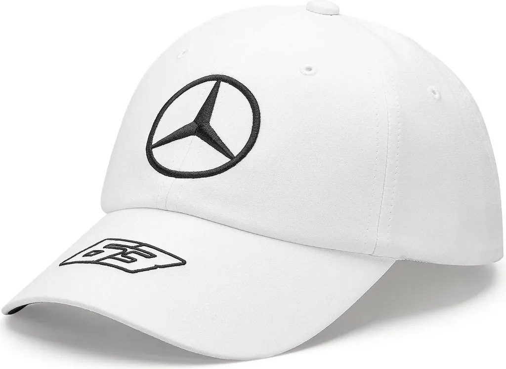 Casquette enfant Mercedes AMG blanche en coton respirant ajustable