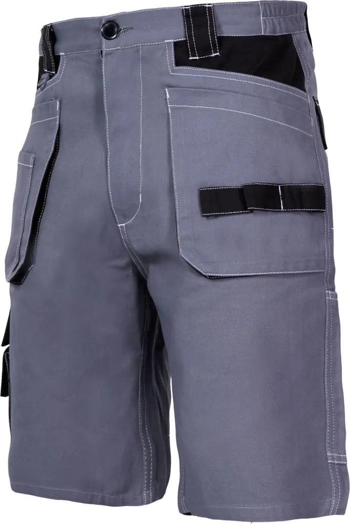 Short de travail gris Cza en 100% coton 245g/m2 taille S Lahti Pro