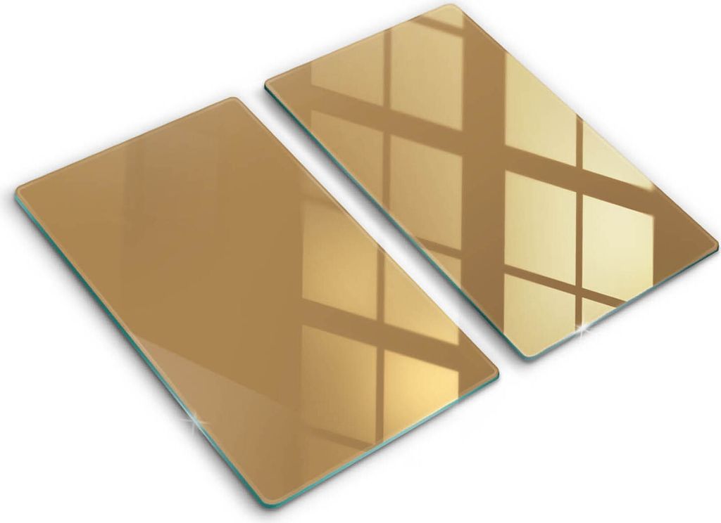 Abdeckung Glas - Küchenabdeckung - 2x30x52 cm - Abdeckplatte -Beige Farbe
