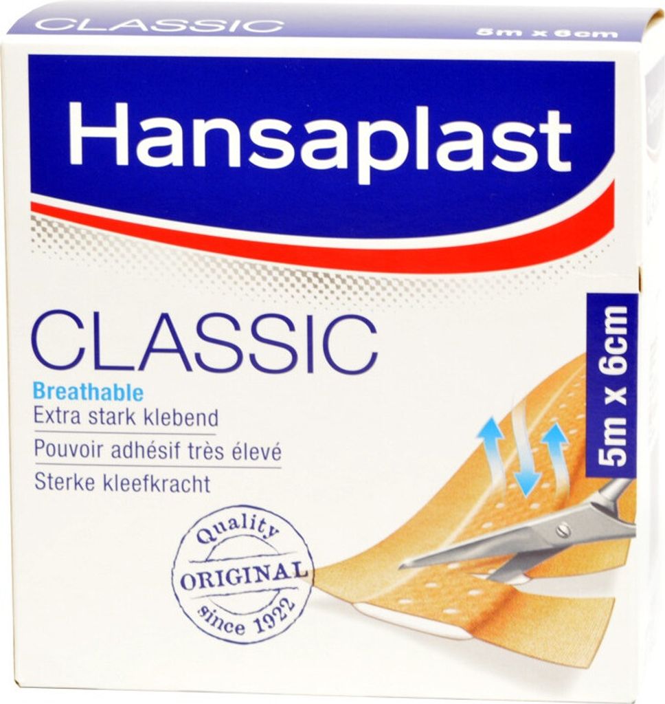 Hansaplast Classic Großpackung 5 m x 6 cm Produktbild 3