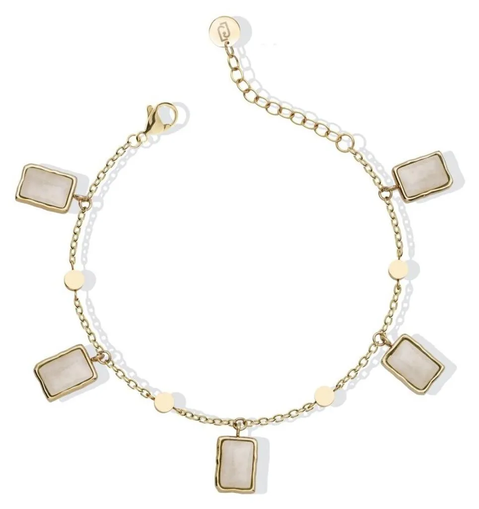 Bracelet femme acier LJ2858 avec pendentifs idée cadeau anniversaire