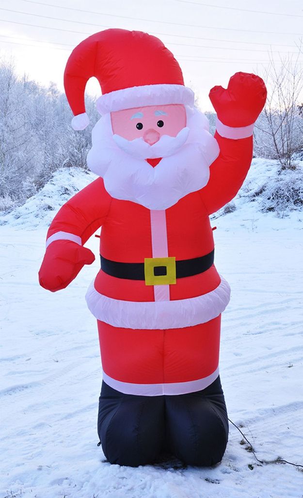 Merkloos Hi Selbstaufblasbarer Weihnachtsmann, 180 cm