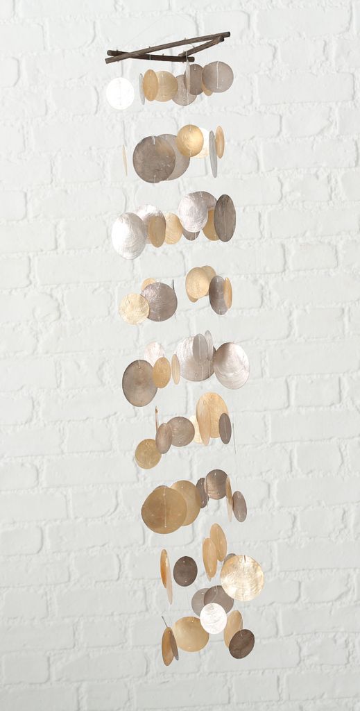 Windspiel Pepa - 100cm - Capiz braun Produktbild 2