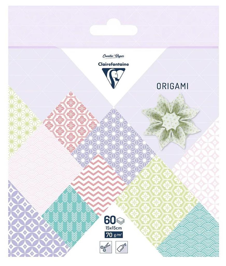 Clairefontaine 95634C Origami-Papier, 70 g/m², Produktbild 