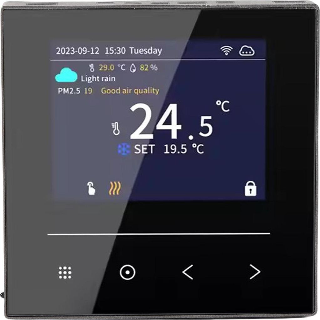 Smart Thermostat WiFi LCD Farbbildschirm Smartphone APP Kontrolle Haushalt Thermostat für elektrische Fußbodenheizung System