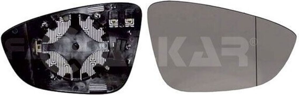 ALKAR 6472133 - OE 3C8857522A Außenspiegelglas, rechts für Passat (365, 362), Passat CC (357), Beetle (5C), EOS (1F), Jetta IV, Scirocco