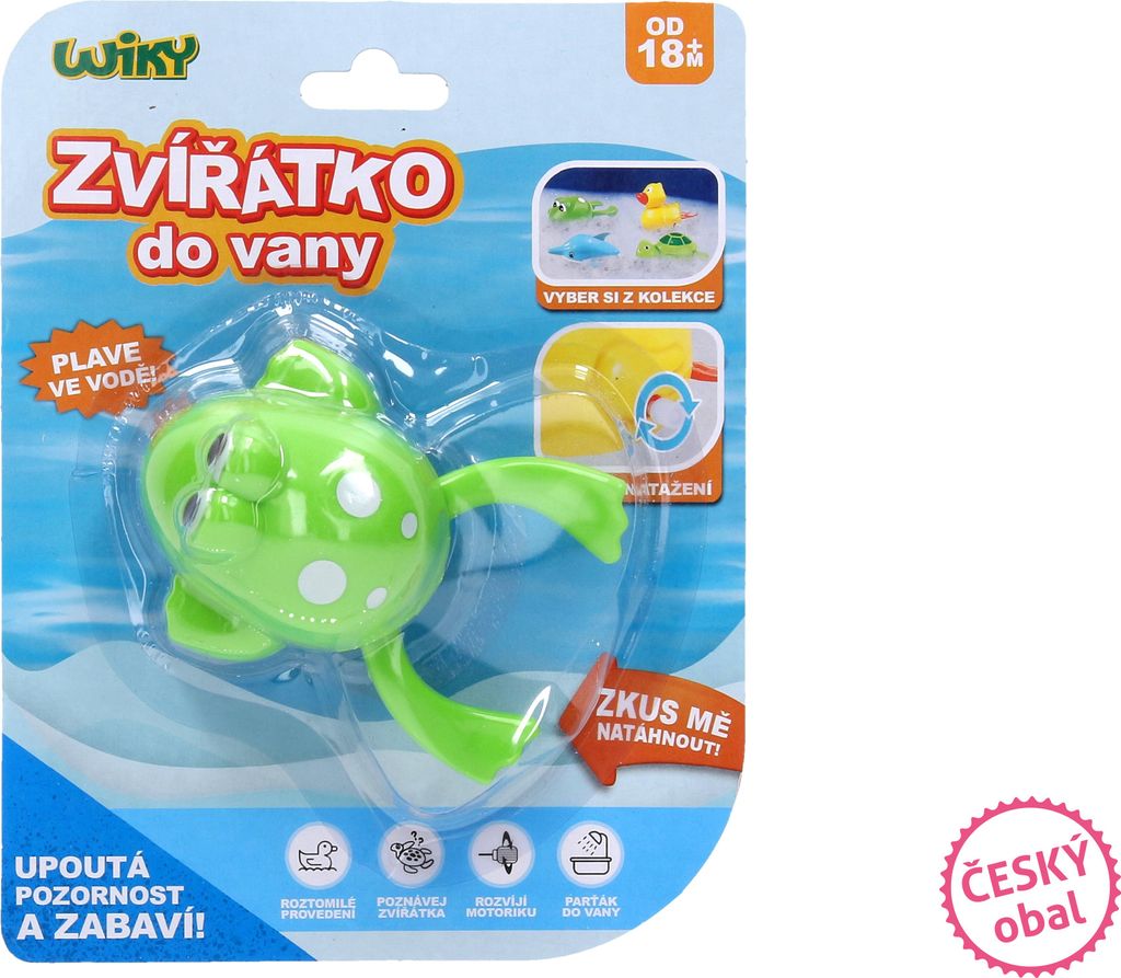 Aufziehbare Frosch für die Badewanne, 10 cm – tschechische Produktbild 