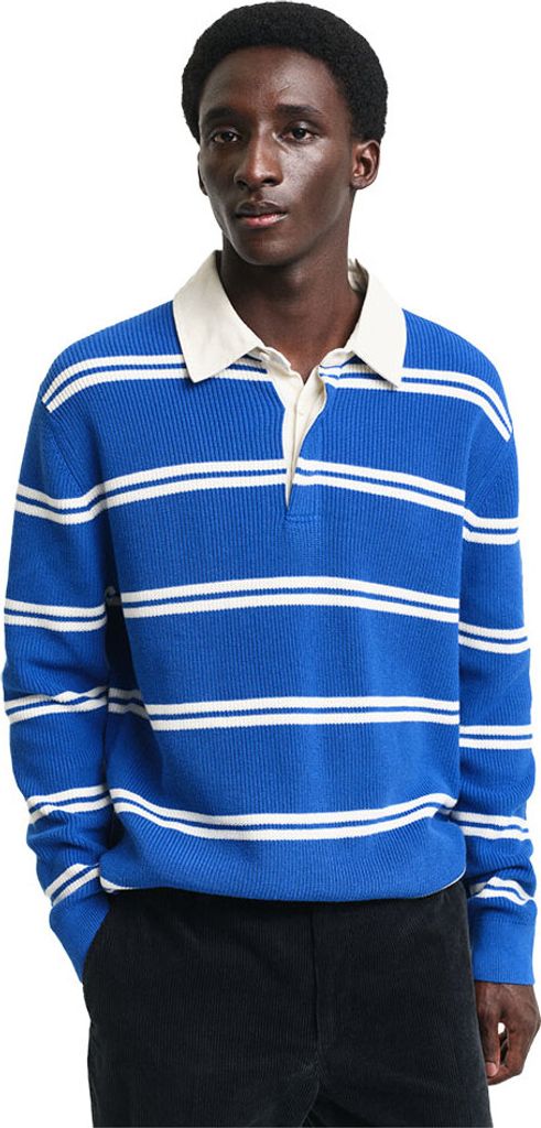 Gant Rugger Halbzippullover Blau L Mann Blau L
