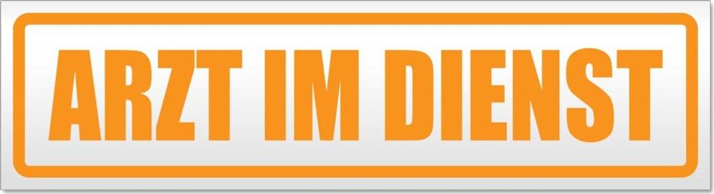 Arzt im Dienst 2 Magnetschild Schild magnetisch