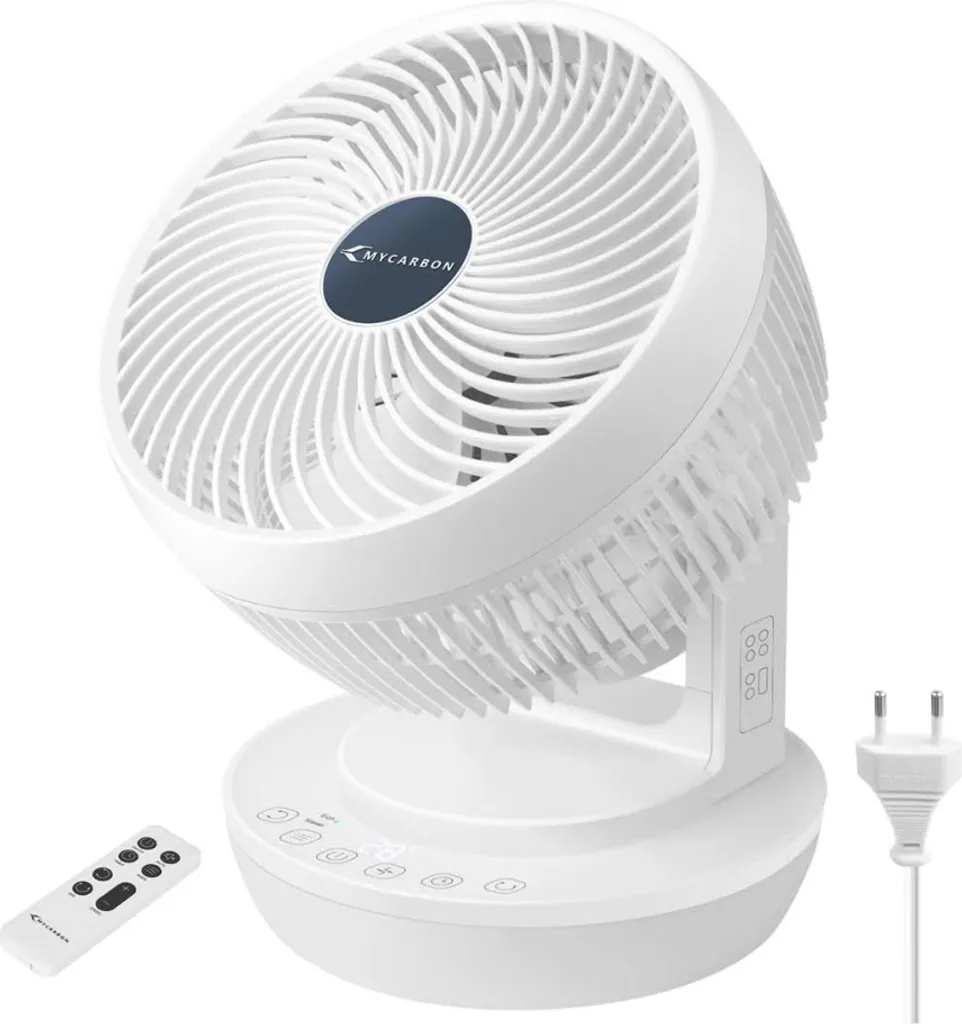 Ventilatore MYCARBON 3D Turbo - Circolazione Aria Silenziosa 1800m³/h