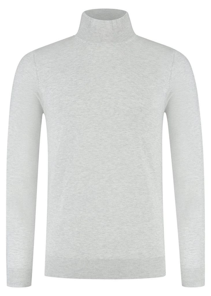 GENTS - Rollkragenpullover silberweiß - Viskose Nylon - Ecru - Größe XXL/XXL