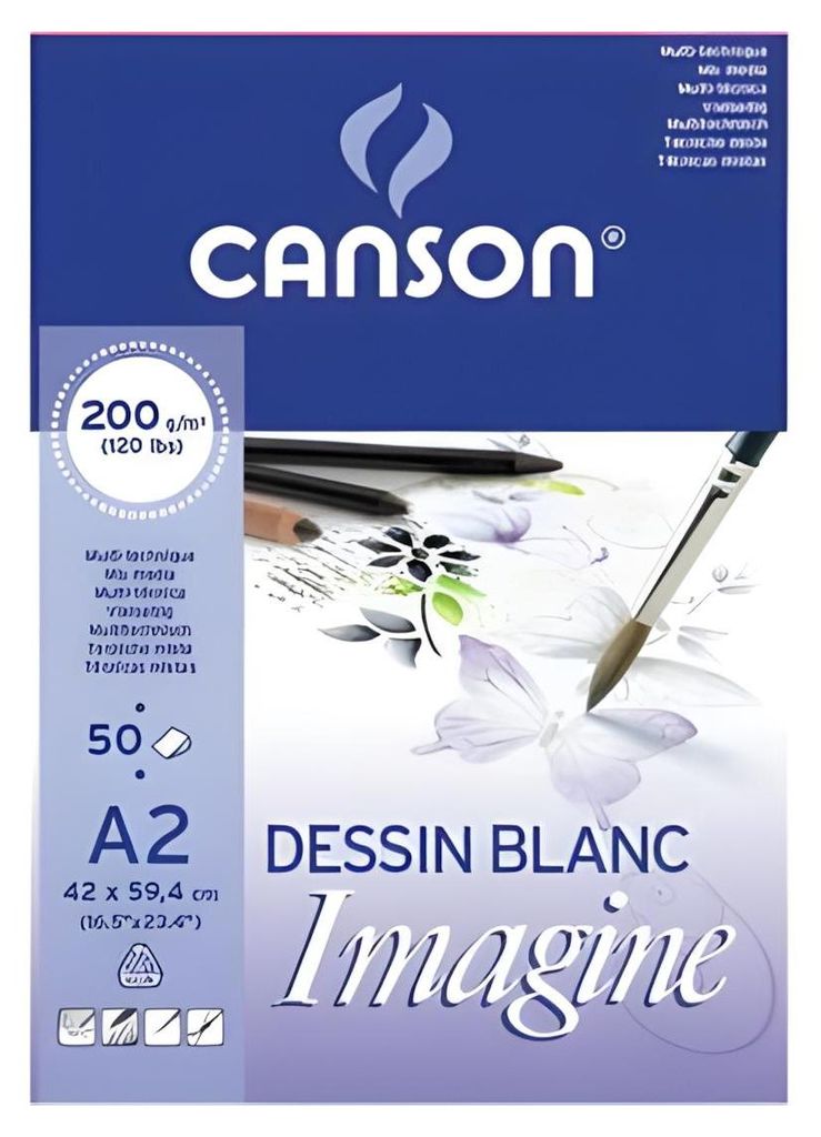 Canson Imagine, Kunstpapier, 200 g/m², 50 Blätter Produktbild 