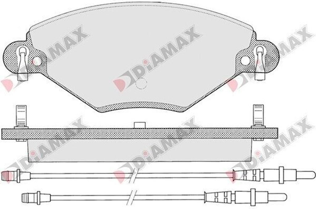 DIAMAX Bremsbeläge Satz Vorne Bremsklötze für CITROËN C5 II Break (RE) N09016
